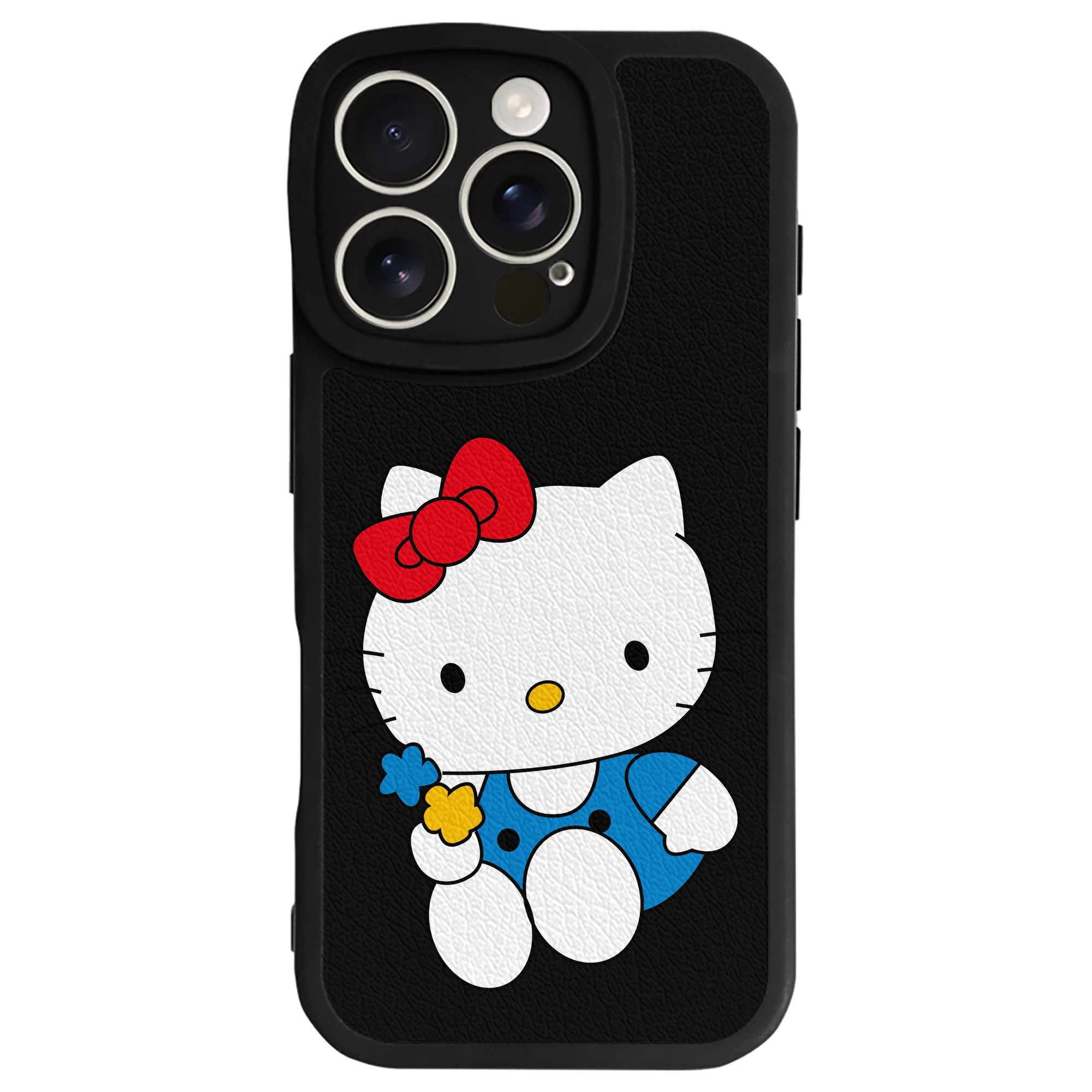 （画像用） Hello Kitty ハローキティ 【iPhone 16シリーズ対応】シリコンスマホケース（レザー調） 材質：シリコン